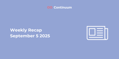 Weekly Recap 5 September 2025