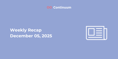 Weekly Recap 05 December 2025