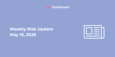 Weekly Risk Update May 15, 2026