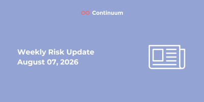 Weekly Risk Update August 07, 2026