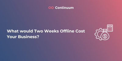 What Would Two Weeks Offline Cost Your Business?