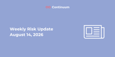 Weekly Risk Update August 14, 2026