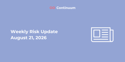Weekly Risk Update August 21, 2026